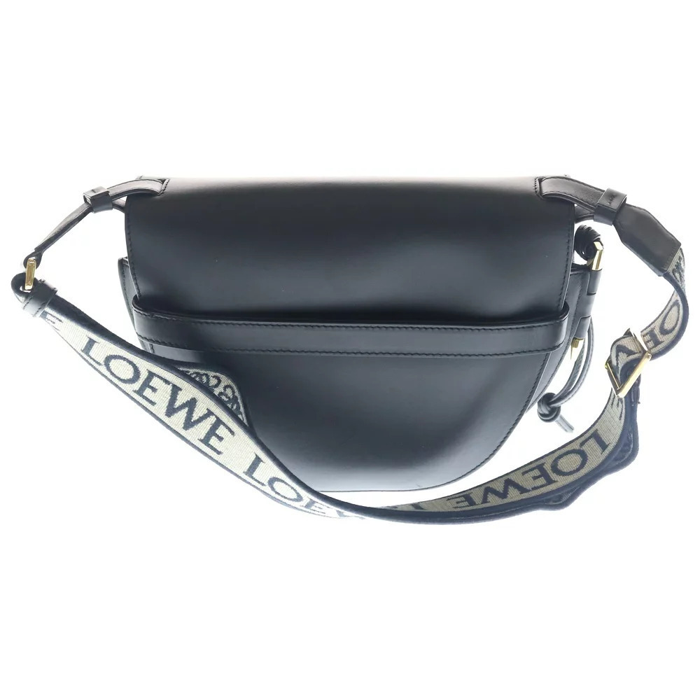 Loewe Black Shoulder Bag Dual Leather Gate